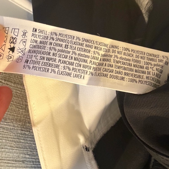 NWT new medium Anthropologie English Factory color block dress black white mod - Picture 10 of 16